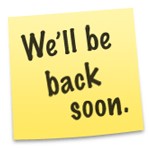 We'll be back soon